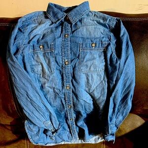 Women’s Jean-Like Button Down Shirt